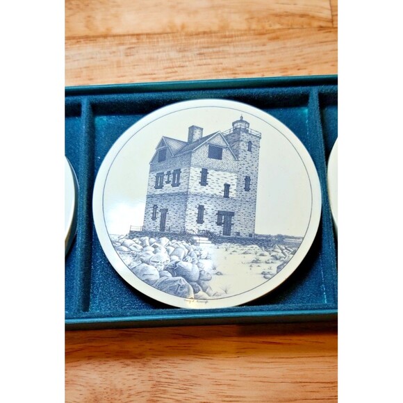 Barlow Mackinac Island Coasters By Artist G.L. Kiracofe-Set of 4-Mackinac, Etc - Picture 6 of 9